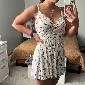 Pink, Yellow, and White Flowy Flower Romper